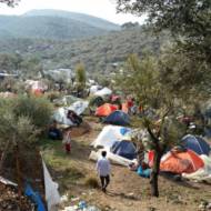 Lesbos refugee camp