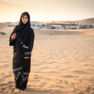 woman in desert
