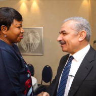 Fatou Bensouda and Mohammed Shtayyeh