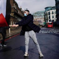 anti-Israel protester