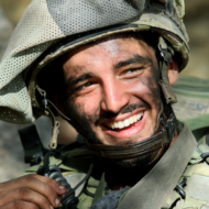 IDF soldier smiling