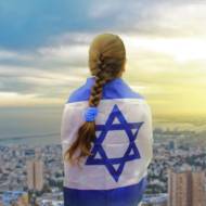 Girl with Israeli Flag