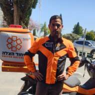 United Hatzalah volunteer EMT Benny Meshulam