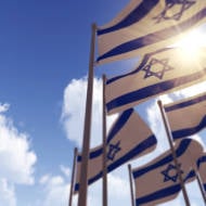 Israeli flags