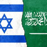 Israel and Saudi Arabia flags