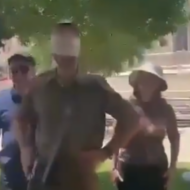 Parents surprising their lone soldier son