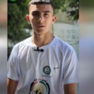 brainwashed Palestinian teen in camp