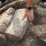 Remains unearthed of a synagogue that was part of the ancient Greek city of Phanagoria.