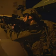 IDF soldier during raid