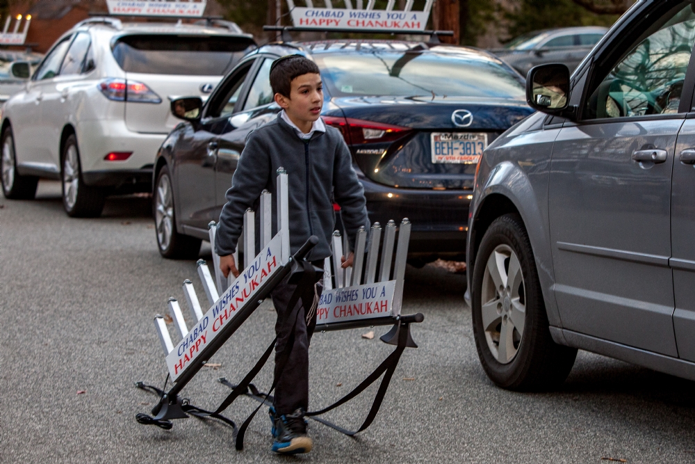 Menorah car parade