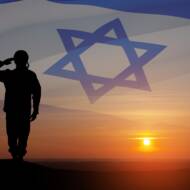 idf soldier israeli flag