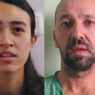 Hamas hostages (l. to r.) Noa Argamani, Yossi Sharabi