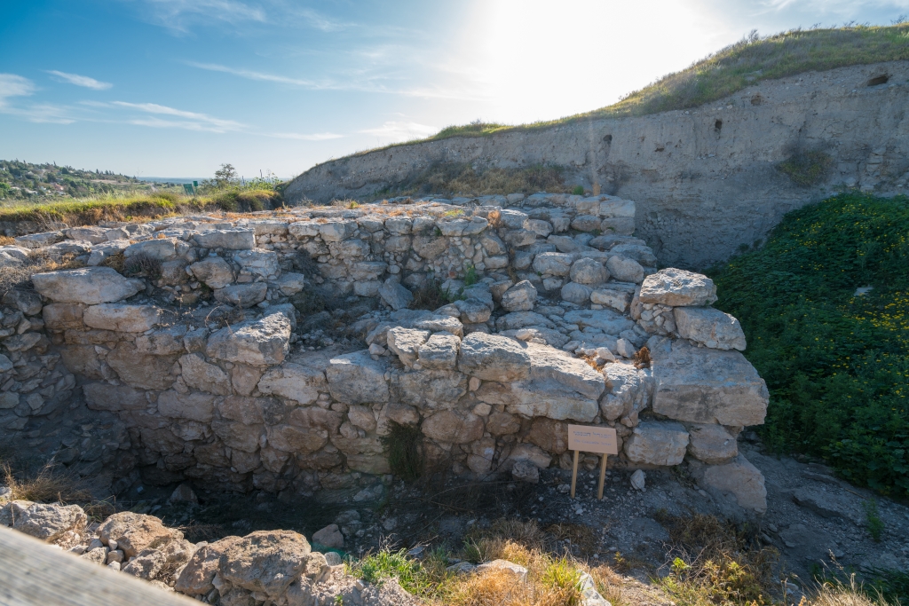 The remains of a 4000-year-old, Canaanite Guard tower, one of 25 which guarded the city. Photo Credit: Shutterstock