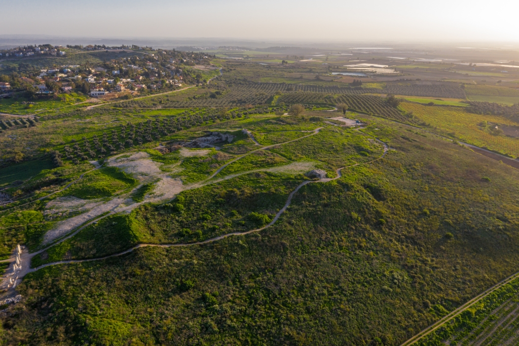 Although Tel Gezer looks like a barren hill, the walking trails seen in the picture are filled with wonderful examples of archeology as far as the eye can see. The panoramic views at this site, including the skyscrapers of faraway Tel Aviv, are pleasing to the senses! Photo Credit: Shutterstock