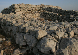 Altar built by Joshua located on Mount Ebal