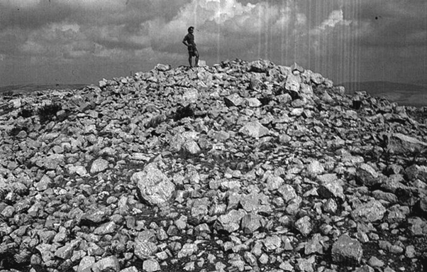 Picture of the Slab of Stones which covered the Altar for Millenia until it was dug up in the early 1980’s.