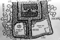 Diagram of the discovered altar