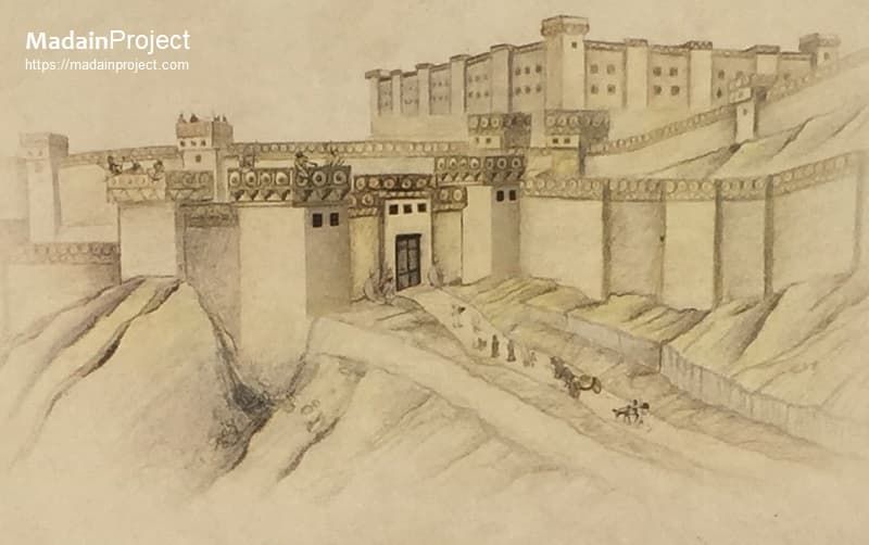 Artist rendition of ancient Israelite Lachish.  Photo Credit; MadainProject