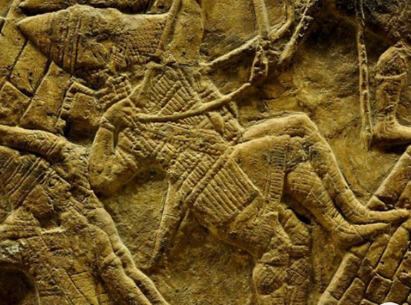 The “Lachish Relief”( today in the British Museum) was found covering the walls of Sennacherib palace and tells the story of the Lachish battle. In order to enter the city, a siege ramp was built. In this picture, Assyrian soldiers are climbing the siege ramps they built.