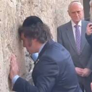 Javier Milei at the Western Wall