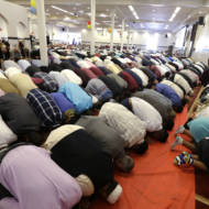 Muslim prayer service