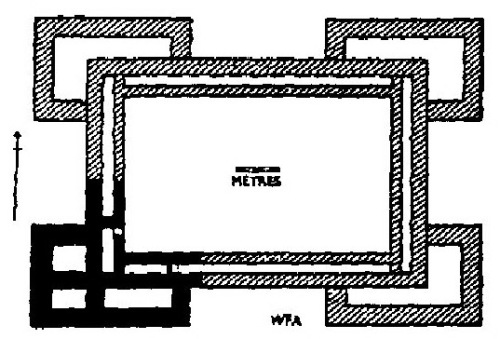 Blueprint of Saul's palace by Dr. Albright
