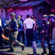 scene of a stabbing attack in Tel Aviv