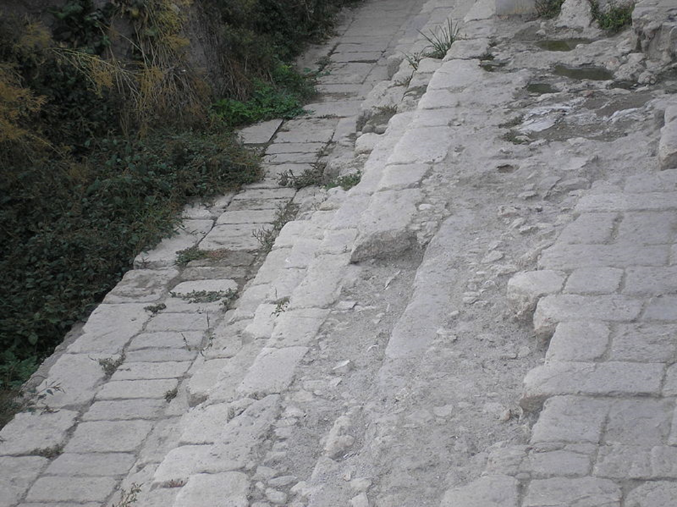 Remains of the Shiloach Pool in Jerusalem’s City of David, open to tourists. 