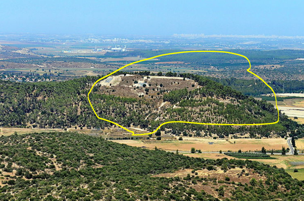 Scenic view of Tel Azekah, showcasing the landscape and historical site.