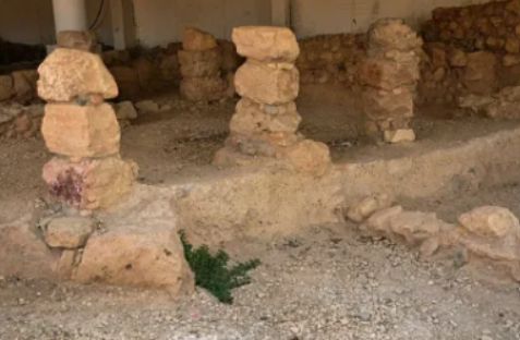 Ancient home ruins from King Hezekiah's era in Hebron's historic Tel Rumeida neighborhood.