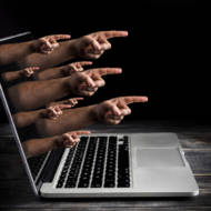 finger-pointing on social media
