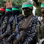 Hamas terrorists in Gaza