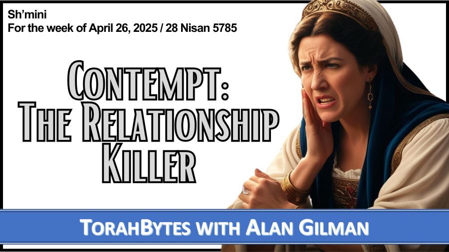 Message information with an image of a woman showing contempt