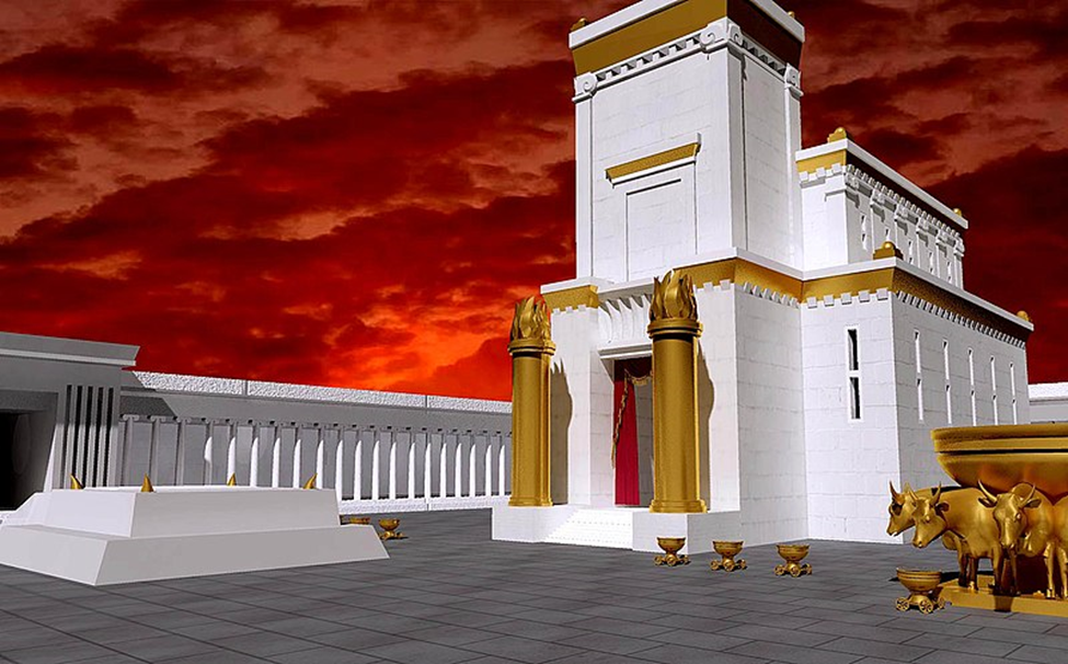The First Temple (built by King Solomon). The First Temple (built by King Solomon).