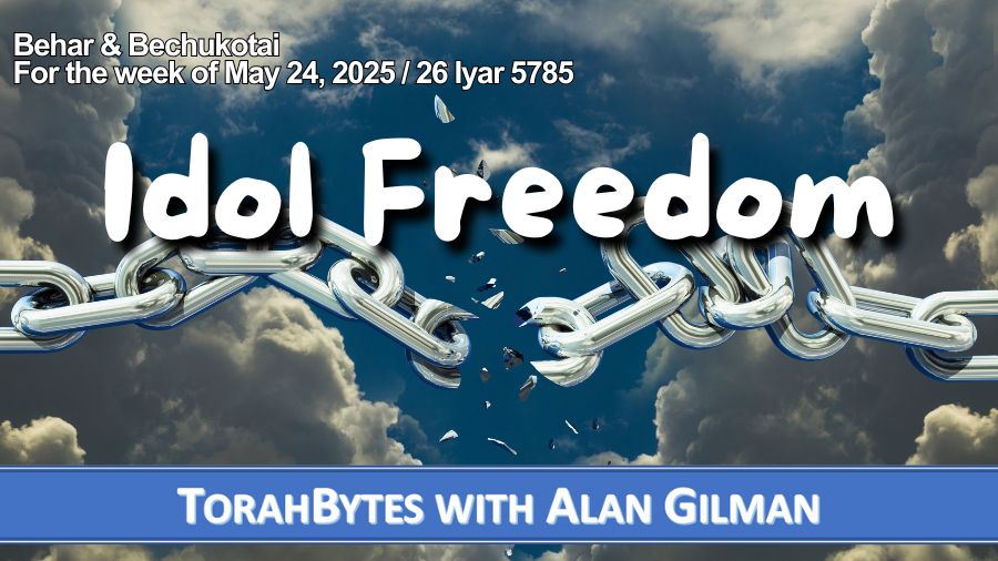 Message information over a broken chain superimposed over a partly cloudy sky