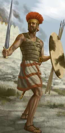 A Philistine Soldier.  In King Saul’s final battle, he was slain by the Philistines who were encamped at Shunem.