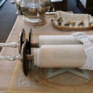 Torah scrolls
